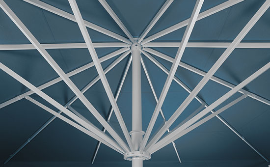 Detail Schirmgestänge